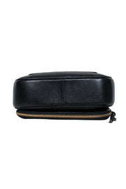 Current Boutique-Marc Jacobs - Black Pebbled Leather Zip-Around Saddle Bag Crossbody