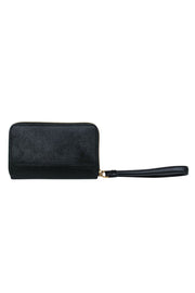 Current Boutique-Marc Jacobs - Black Textured Leather Wristlet Wallet