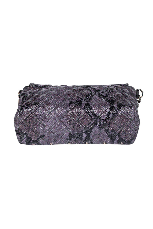 Current Boutique-Marc Jacobs - Gray Snakeskin Quilted Bag w/ Studs