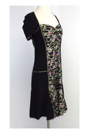 Current Boutique-Marc Jacobs - Multicolor Bird Print Silk Short Sleeve Dress Sz 4