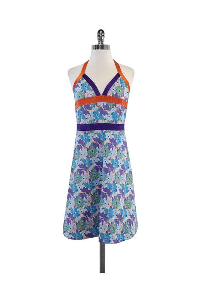 Current Boutique-Marc Jacobs - Multicolor Floral Cotton Halter Dress Sz 6