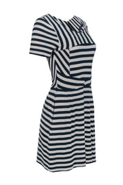 Current Boutique-Marc Jacobs - Navy & White Striped Fitted Dress Sz S