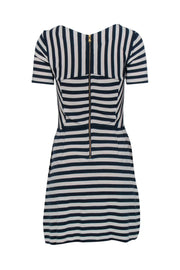 Current Boutique-Marc Jacobs - Navy & White Striped Fitted Dress Sz S