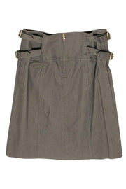 Current Boutique-Marc Jacobs - Olive Green Structured Skirt w/ Buckles Sz 10