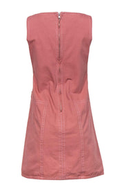 Current Boutique-Marc Jacobs - Pink Cotton Sleeveless Shift Dress w/ Plaid Lining Sz S