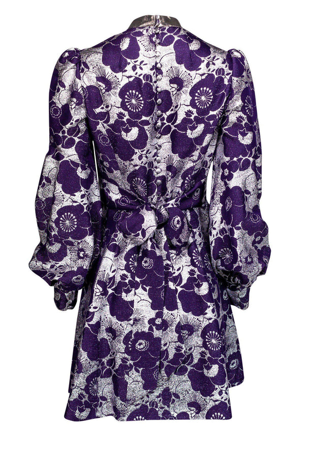 Current Boutique-Marc Jacobs - Purple Damask Floral Dress Sz 4