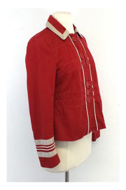 Current Boutique-Marc Jacobs - Red Cotton Jacket Sz 6
