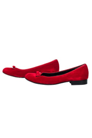 Current Boutique-Marc Jacobs - Red Velvet Flats w/ Bow Sz 7