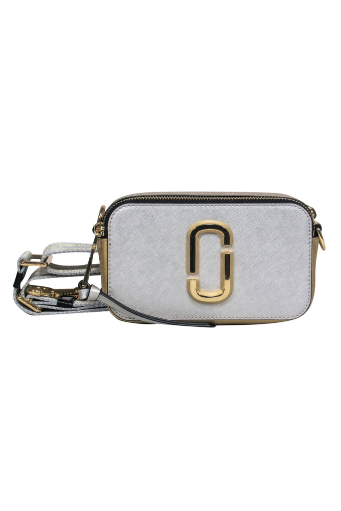Marc Jacobs - SIlver & Gold Metallic “Snapshot” Crossbody Bag – Current  Boutique