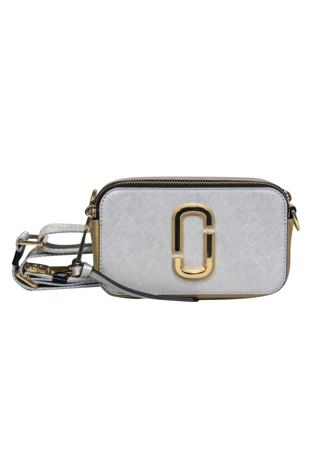 Marc Jacobs - SIlver & Gold Metallic “Snapshot” Crossbody Bag
