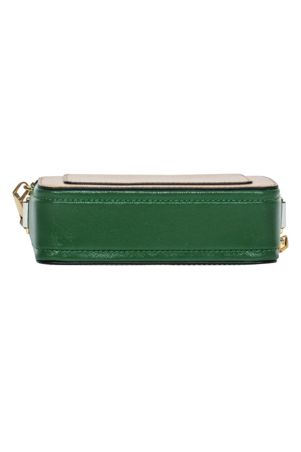Marc Jacobs - Tan, Green & White Colorblock Snapshot Camera Crossbod –  Current Boutique