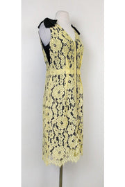 Current Boutique-Marc Jacobs - Yellow & Black Lace Dress Sz 2