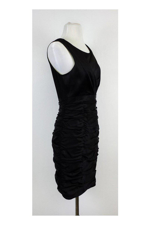 Current Boutique-Marc New York by Andrew Marc - Black Ruched Fitted Dress Sz 8