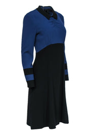 Current Boutique-Marc by Marc Jacobs - Black & Navy Colorblock Midi Dress Sz 8