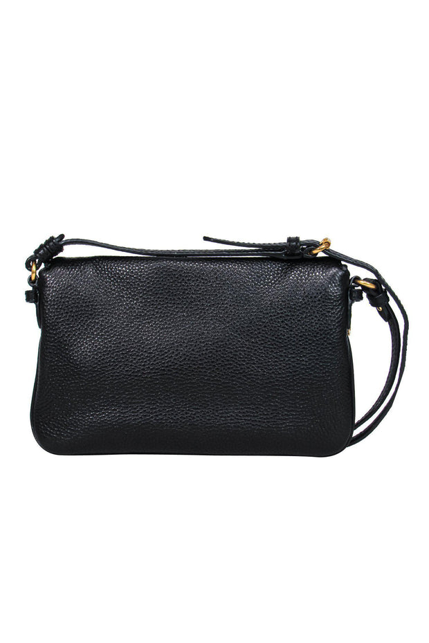 Current Boutique-Marc by Marc Jacobs - Black Pebbled Leather Crossbody w/ Bird Clasp