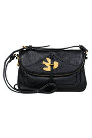 Current Boutique-Marc by Marc Jacobs - Black Pebbled Leather Crossbody w/ Bird Clasp
