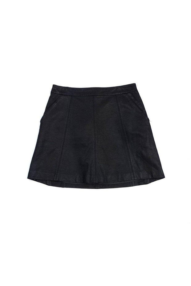 Current Boutique-Marc by Marc Jacobs - Black Vegan Leather Skirt Sz 0