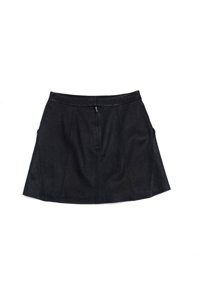 Current Boutique-Marc by Marc Jacobs - Black Vegan Leather Skirt Sz 0