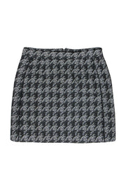 Current Boutique-Marc by Marc Jacobs - Black, White & Blue Houndstooth Print Miniskirt Sz 6