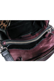 Current Boutique-Marc by Marc Jacobs - Calf Hair & Leather Cheetah Print Trifold Crossbody Bag