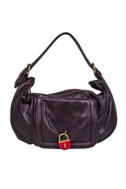 Current Boutique-Marc by Marc Jacobs - Deep Purple Leather Hobo Bag