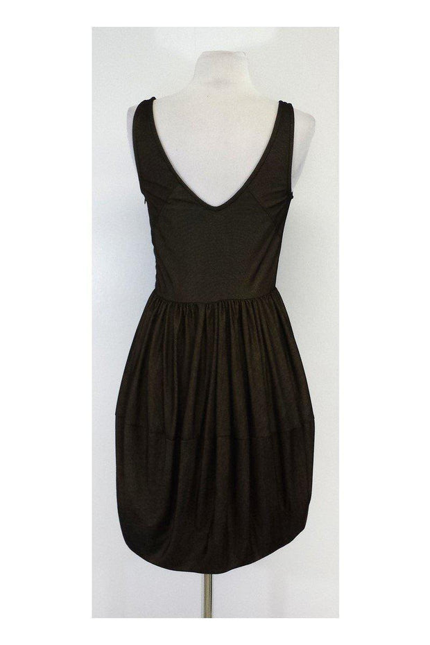 Current Boutique-Marc by Marc Jacobs - Gold & Black Gathered Dress Sz S