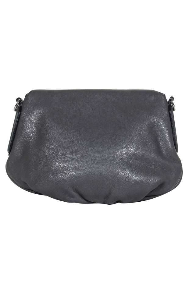 Marc Jacobs Black Pebbled Leather Flap Crossbody Bag