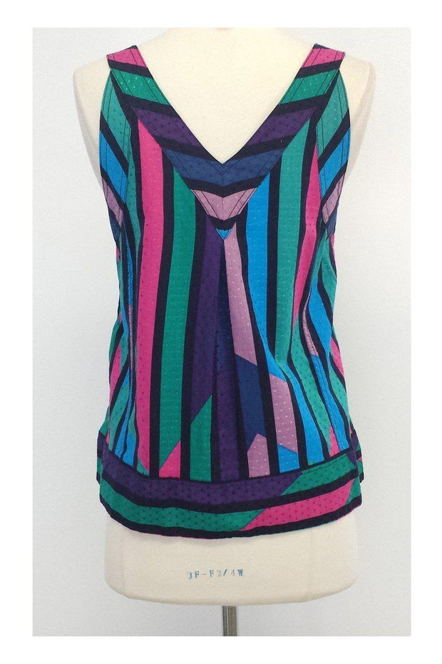 Current Boutique-Marc by Marc Jacobs - Multicolor Striped Cotton Blend Top Sz 4