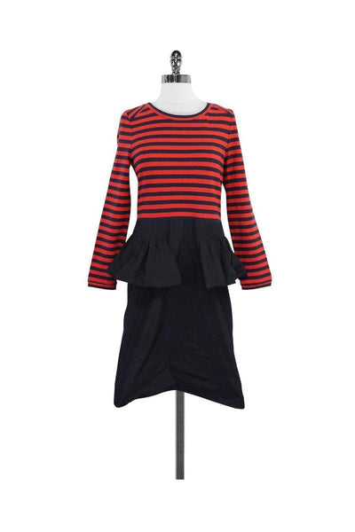 Current Boutique-Marc by Marc Jacobs - Navy & Red Striped Dress Sz 10