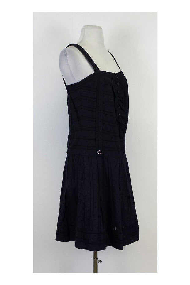 Current Boutique-Marc by Marc Jacobs - Navy Swiss Dot Textured Dress Sz XS