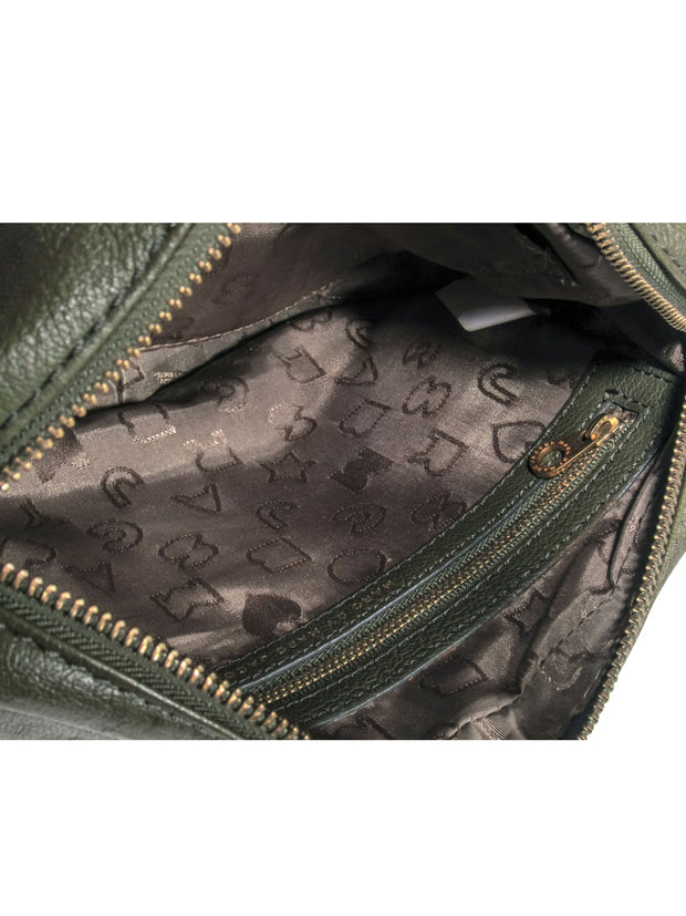 Current Boutique-Marc by Marc Jacobs – Olive Green w/ Suede Front Crossbody Bag