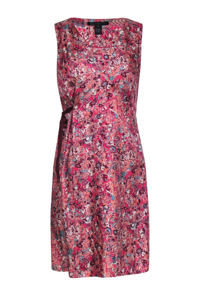 Current Boutique-Marc by Marc Jacobs - Pink & Multicolor Abstract Pattern Silk Dress Sz 6
