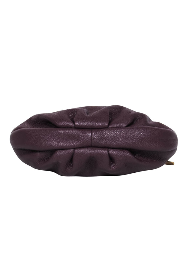 Current Boutique-Marc by Marc Jacobs - Plum Pebbled Leather Saddle Bag