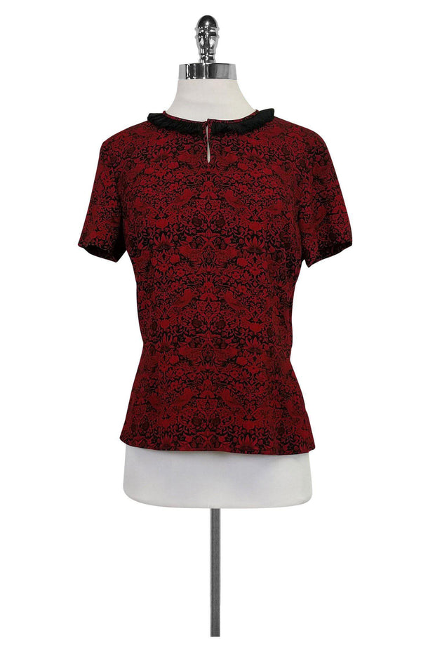 Current Boutique-Marc by Marc Jacobs - Red & Black Top Sz S