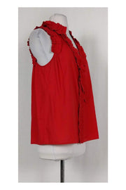 Current Boutique-Marc by Marc Jacobs - Red Ruffle Tank Top Sz M
