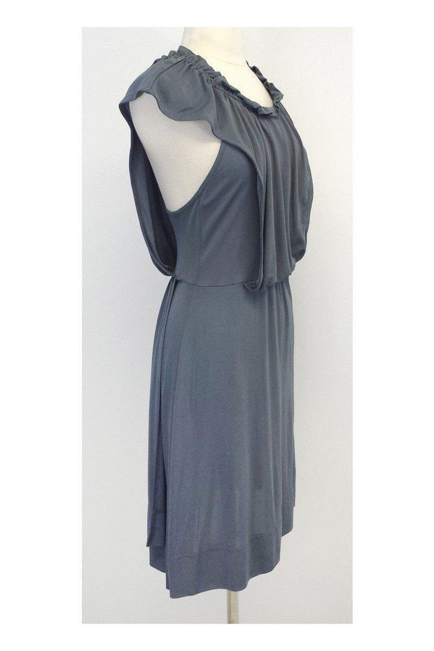 Current Boutique-Marc by Marc Jacobs - Slate Blue Draped Dress Sz S