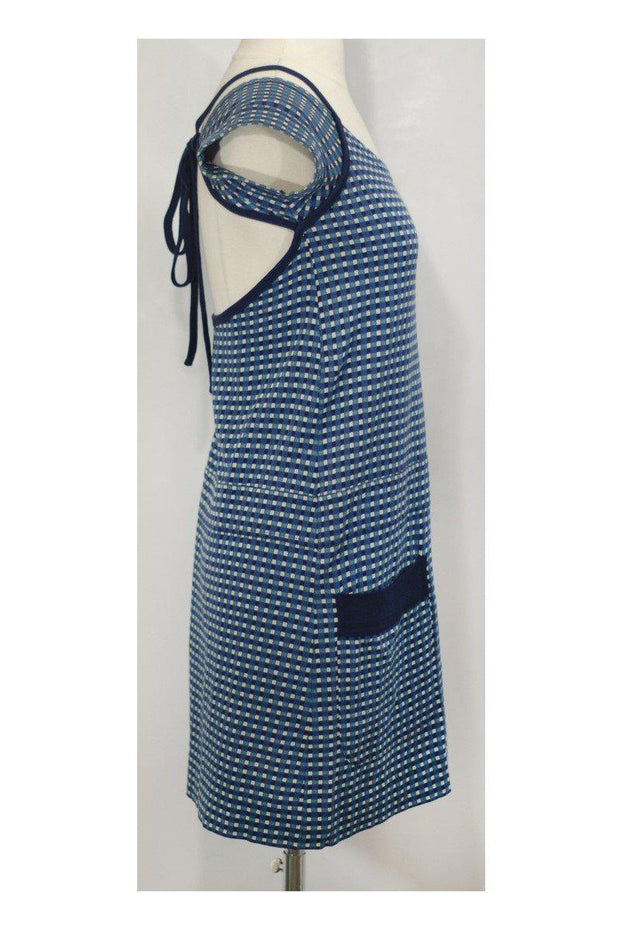 Current Boutique-Marc by Marc Jacobs - Teal & Navy Cotton Dress Sz S