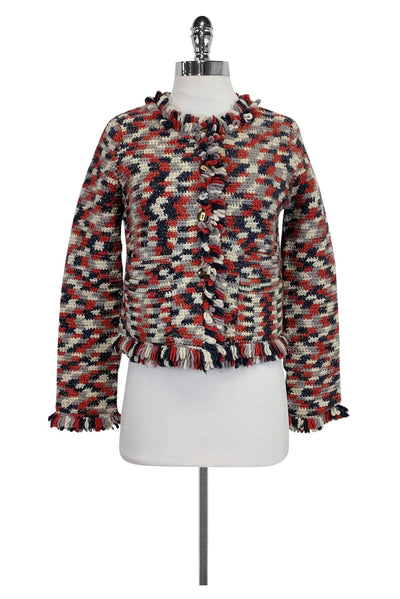 Current Boutique-Marc by Marc Jacobs - White, Navy & Red Jacket Sz S