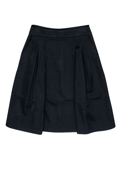 Current Boutique-Marcellamoda - Navy Midi Skirt w/ Pockets Sz L