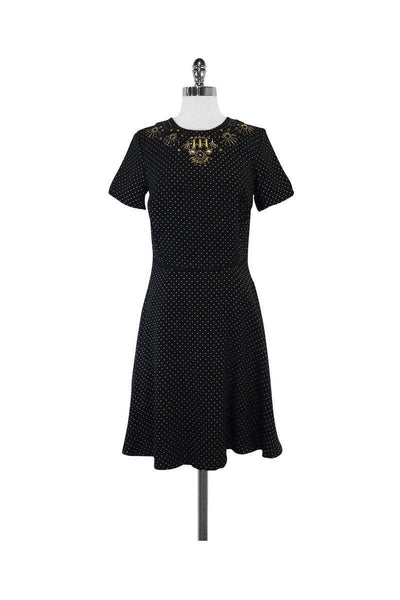 Current Boutique-Marchesa Voyage - Black & Gold Dress Sz 6