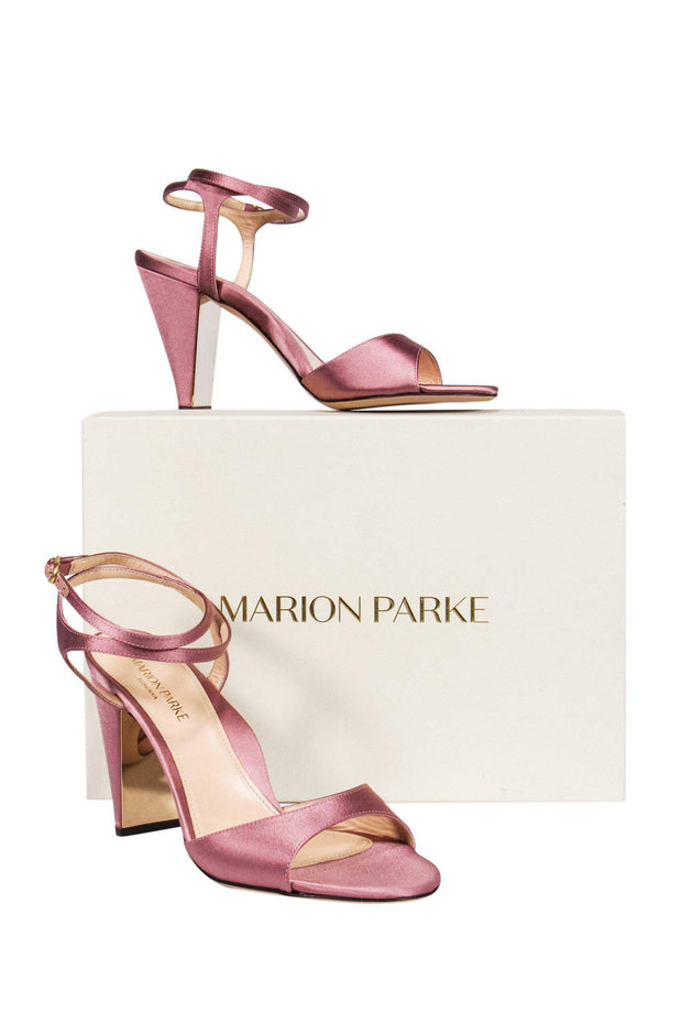 Current Boutique-Marion Parke - Blush Pink Satin Loretta Heels Sz 8.5