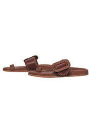Current Boutique-Marion Parke - Cognac Leather Sandals w/ Buckle Sz 6