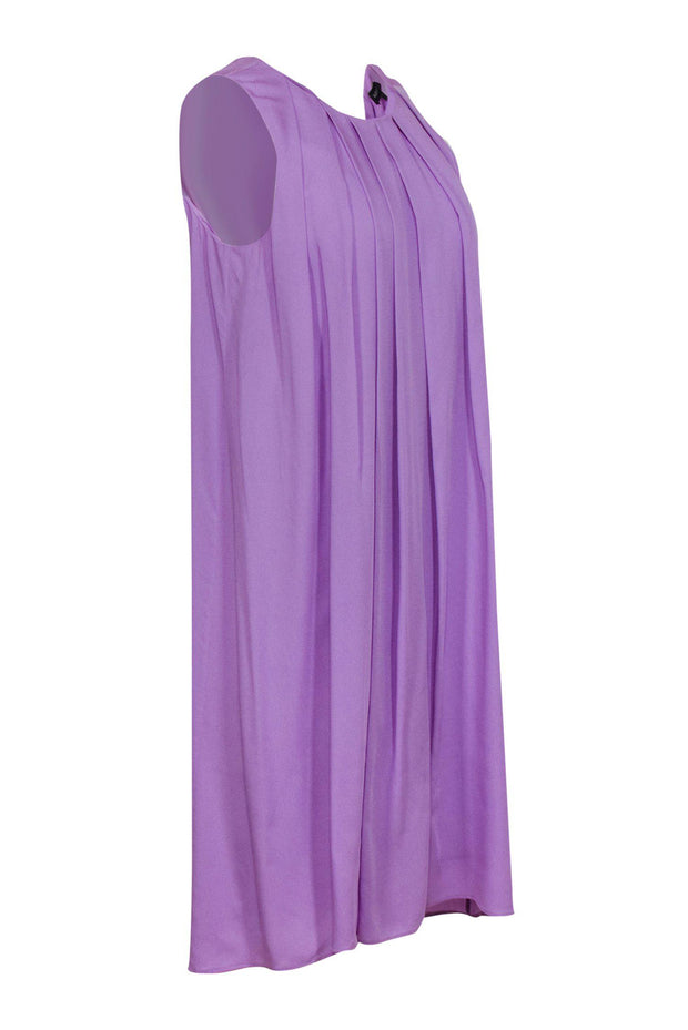 Current Boutique-Marissa Webb - Lilac Silk Pleated Shift Dress Sz 6