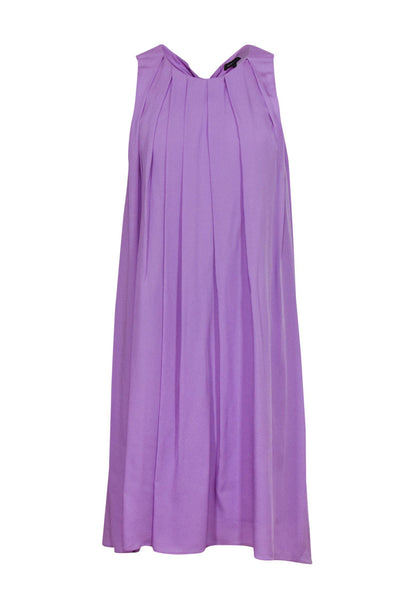 Current Boutique-Marissa Webb - Lilac Silk Pleated Shift Dress Sz 6