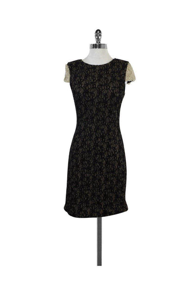 Current Boutique-Mark & James by Badgley Mischka - Black & Grey Textured Dress Sz M