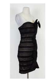 Current Boutique-Mark & James by Badgley Mischka - Black Lace Strapless Dress Sz XS