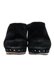 Current Boutique-Marni - Black Suede Clog Mule Heels Sz 8.5