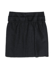 Current Boutique-Marni - Dark Gray Wool Blend Skirt w/ Tiered Waist Sz S