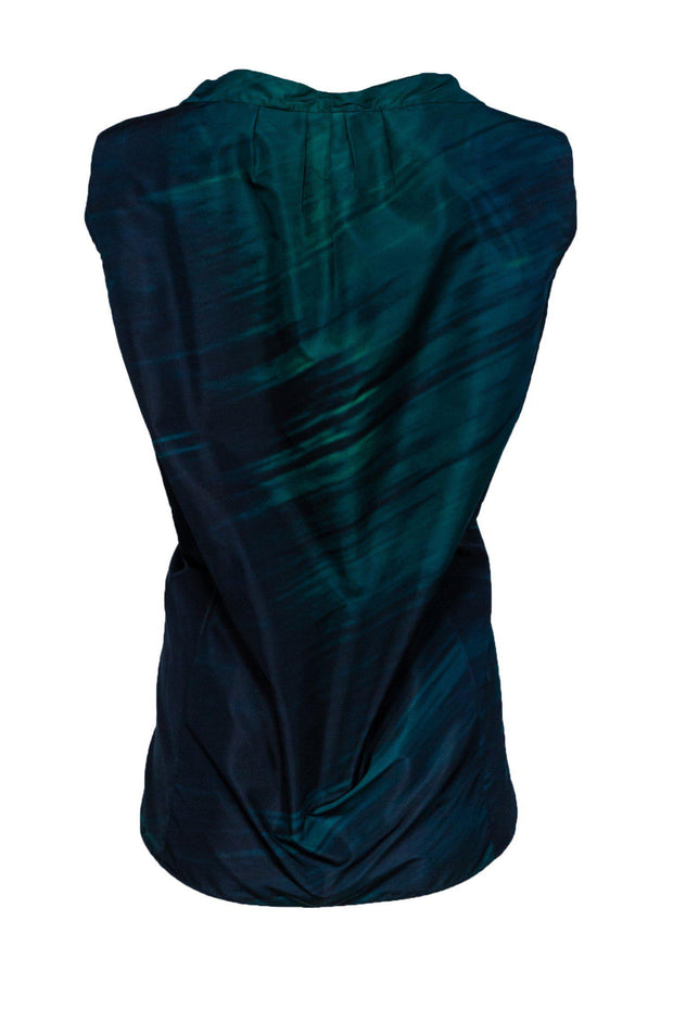 Current Boutique-Marni - Green & Navy Sleeveless Top Sz 4