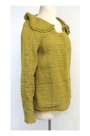 Current Boutique-Marni - Olive Green Silk Blend Jacket Sz 6